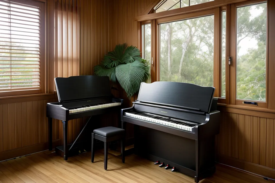 Manos practicando acordes de piano sobre una mesa de comedor, hobby de piano autodidacta en Cali