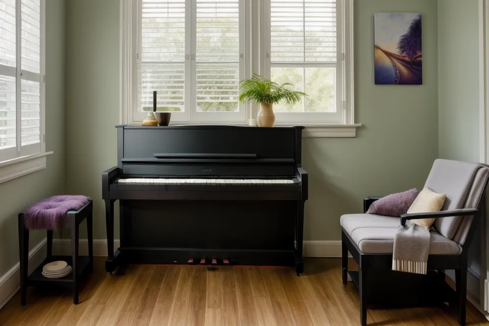 Teclas limpias de un piano digital Casio CDP-S110 con luz natural, resultado de la limpieza del teclado
