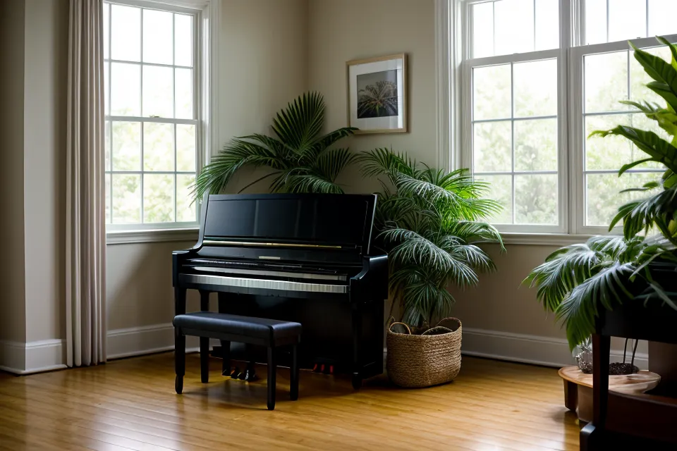 Primer plano de una partitura de himno con armonía a cuatro voces y clave de fa, típica dificultad de lectura para piano