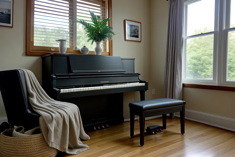 Ejercicios de técnica para piano cristiano en casa con un Casio CDP-S110 y el cancionero abierto