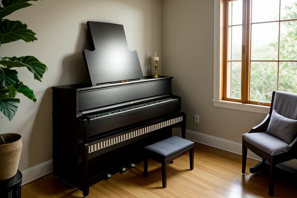 Silla de comedor adaptada para practicar piano en casa sin banco dedicado