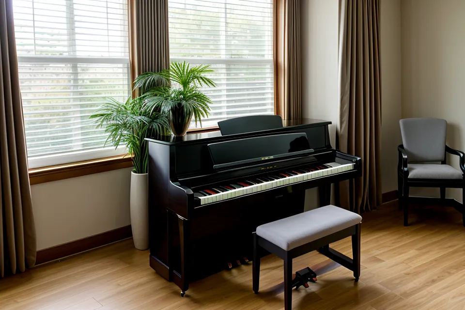 Piano cristiano de oído frente a método: Casio CDP-S110 en la mesa del comedor en Versalles