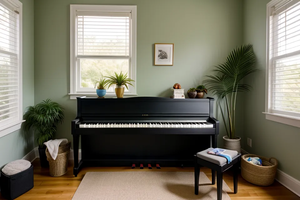 Manos tocando acordes de música cristiana en un piano digital para principiantes, señal de progreso tras semanas de estancamiento